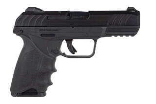 Ruger Security 9 pistol features a hogue grip sleeve